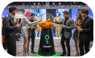 Interactive Gumball Machine at a Dubai brand activation event. Guests are playing and engaging with the sleek machine, creating memorable experiences.